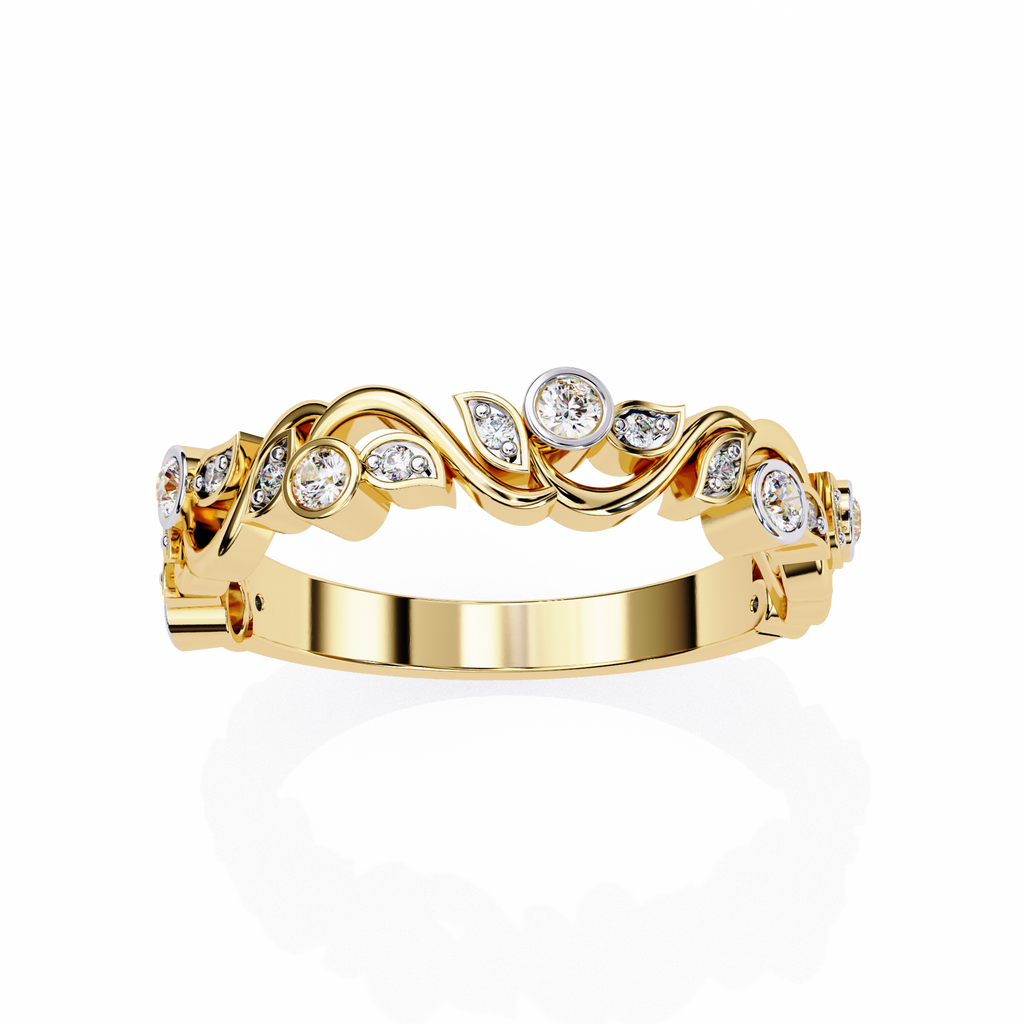 Twist Infinity Diamond Band – 925 Sterling Silver (19 Stones)