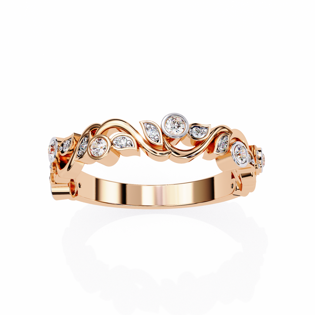 Twist Infinity Diamond Band – 925 Sterling Silver (19 Stones)