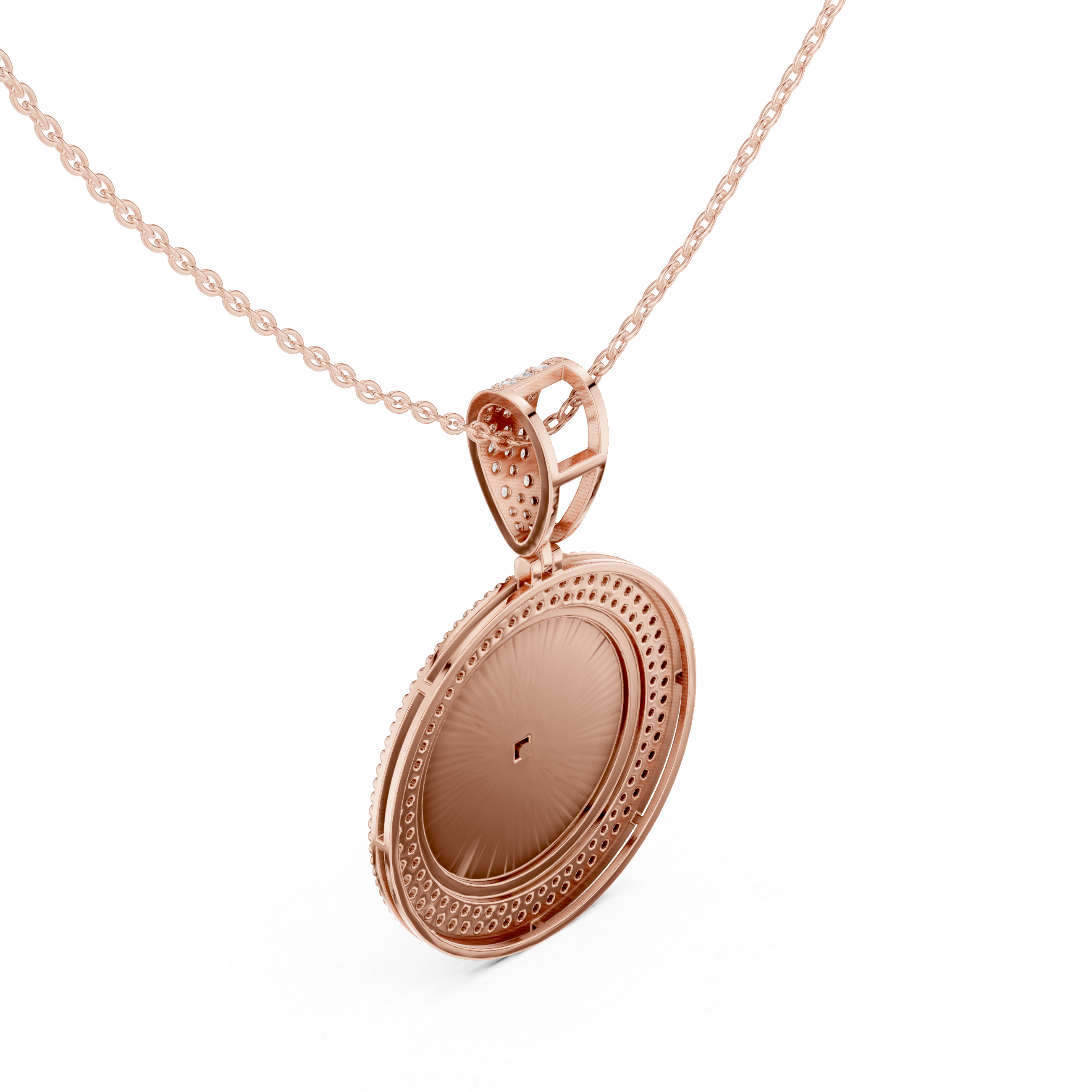 Sterling Silver CZ Medusa Medallion Pendant