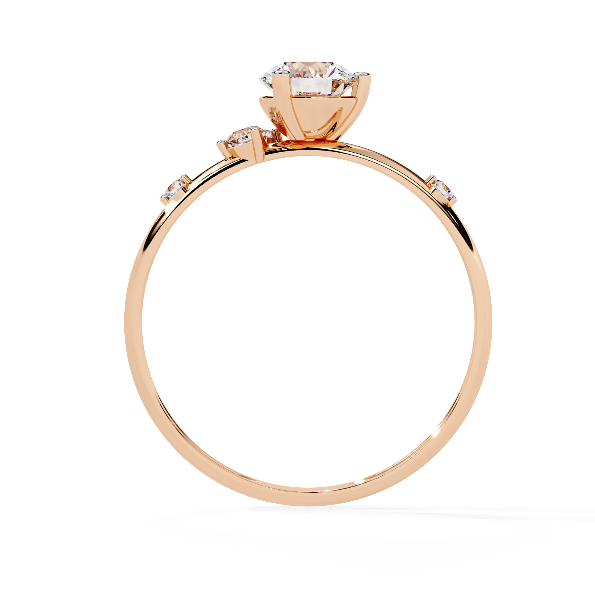Classic Solitaire Diamond Ring (ROSE)