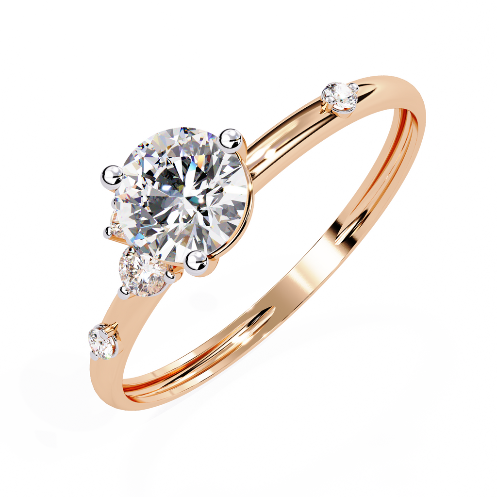 Classic Solitaire Diamond Ring (ROSE)