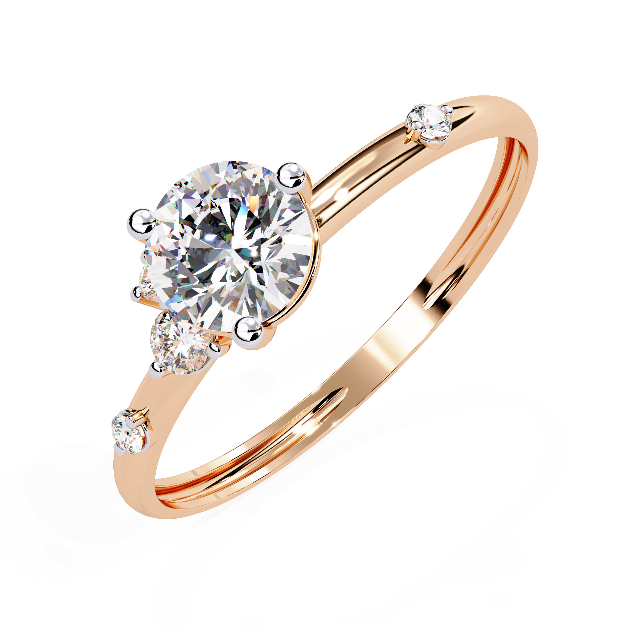 Classic Solitaire Diamond Ring (ROSE)