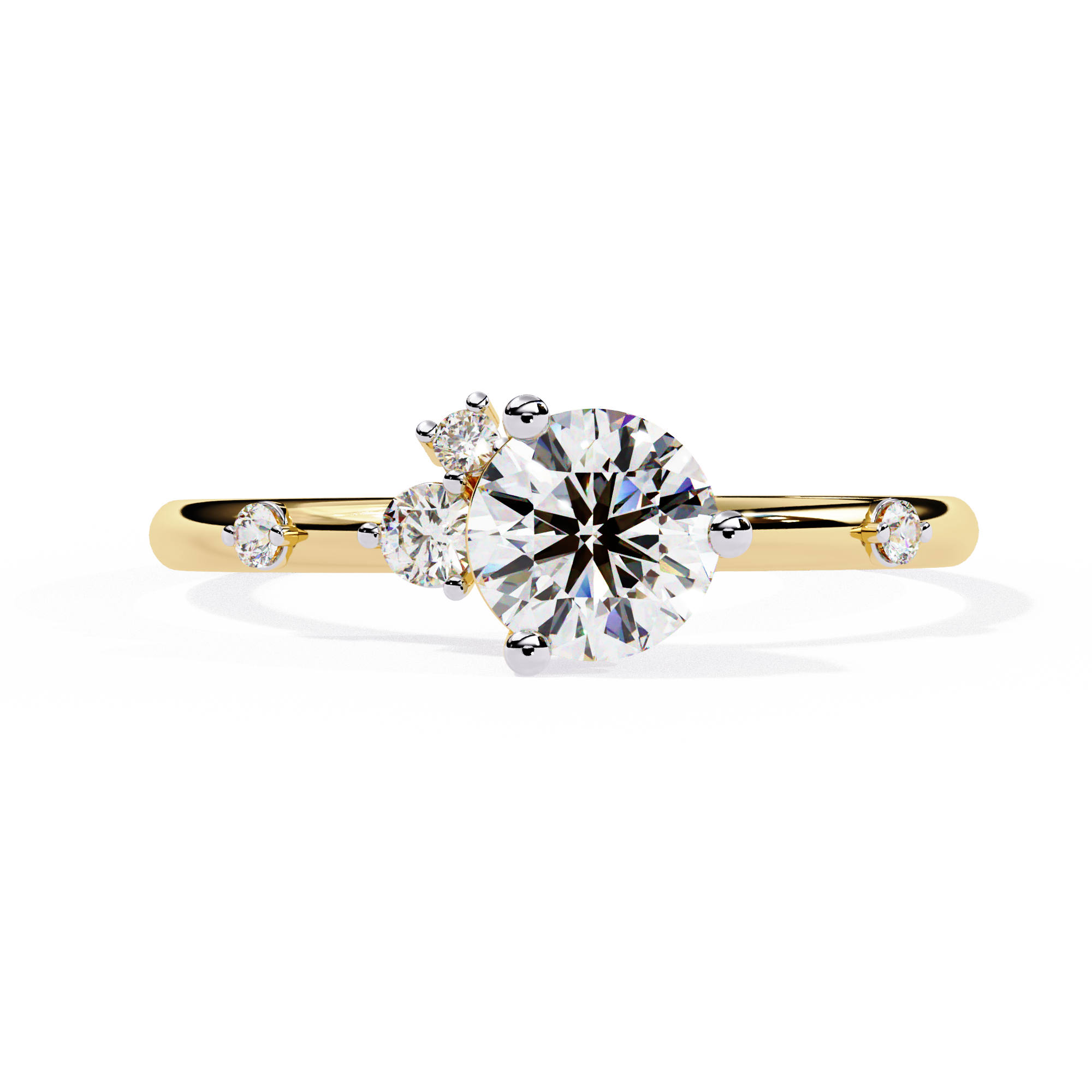Classic Solitaire Diamond Ring (YELLOW)