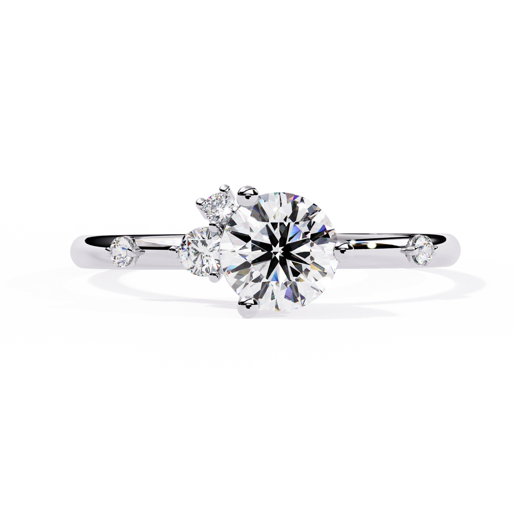 Classic Solitaire Diamond Ring (WHITE)