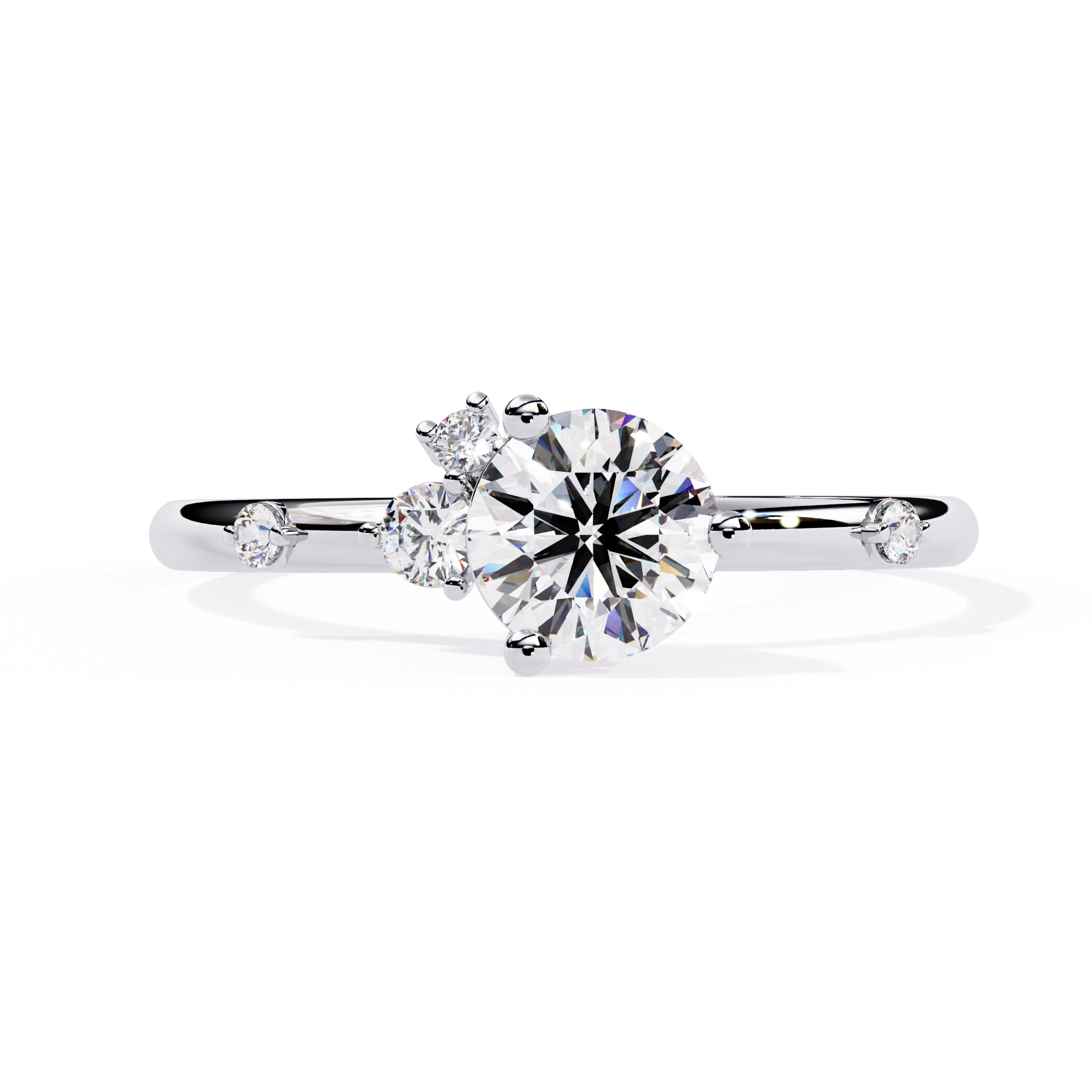 Classic Solitaire Diamond Ring (WHITE)