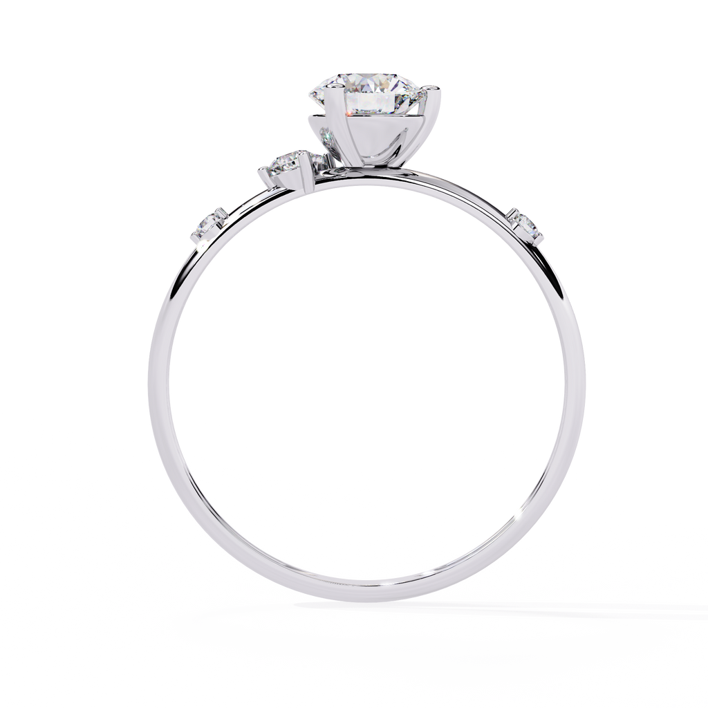 Classic Solitaire Diamond Ring (WHITE)