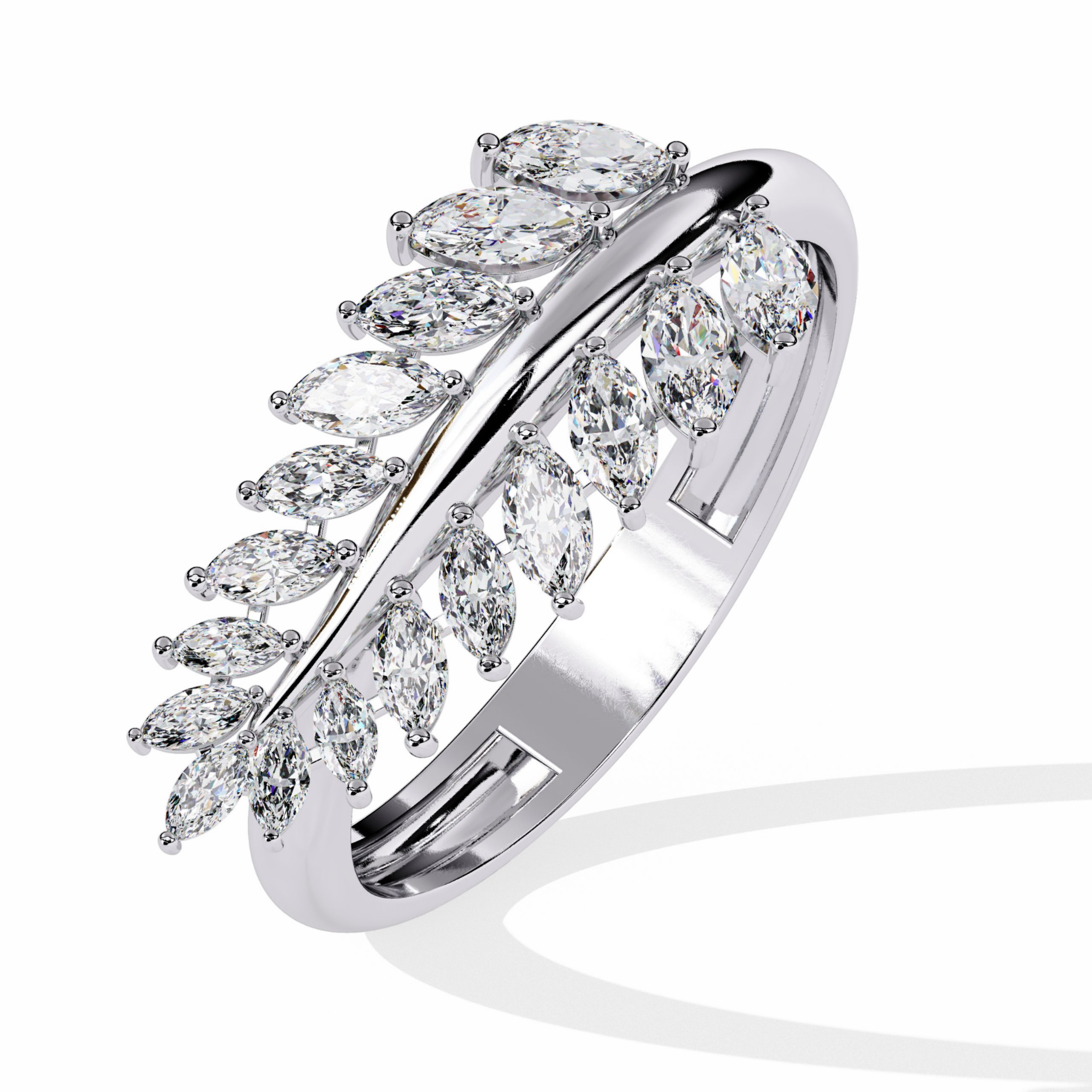 Marquise Diamond Statement Ring | Tiya Jewels